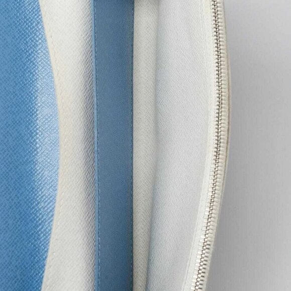 Louis Vuitton Blue/White Epi Leather Emilie NM Wallet - Picture 7 of 9